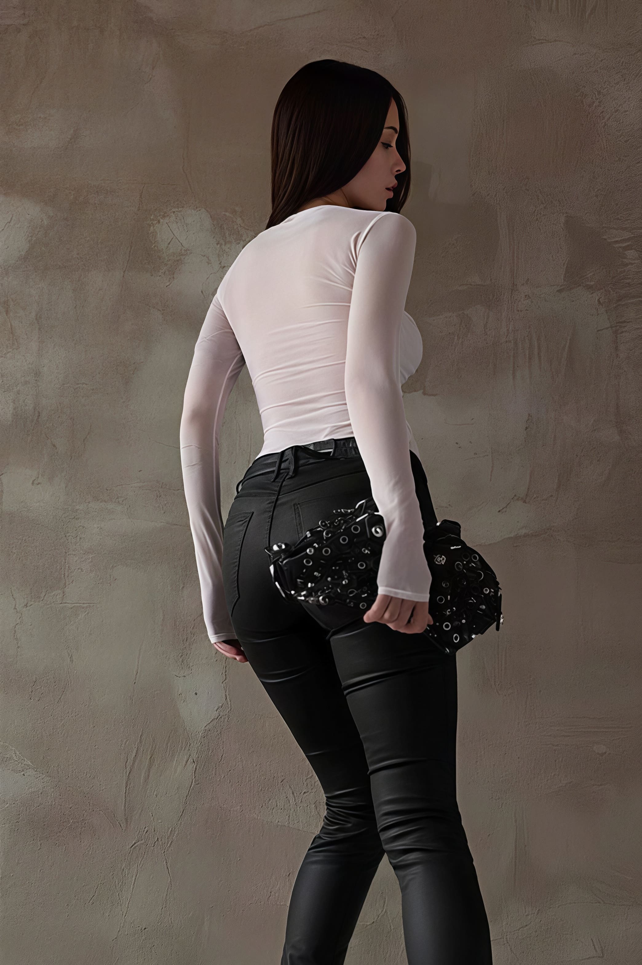 Trendy Print Sexy Slim Crew Neck Blouse