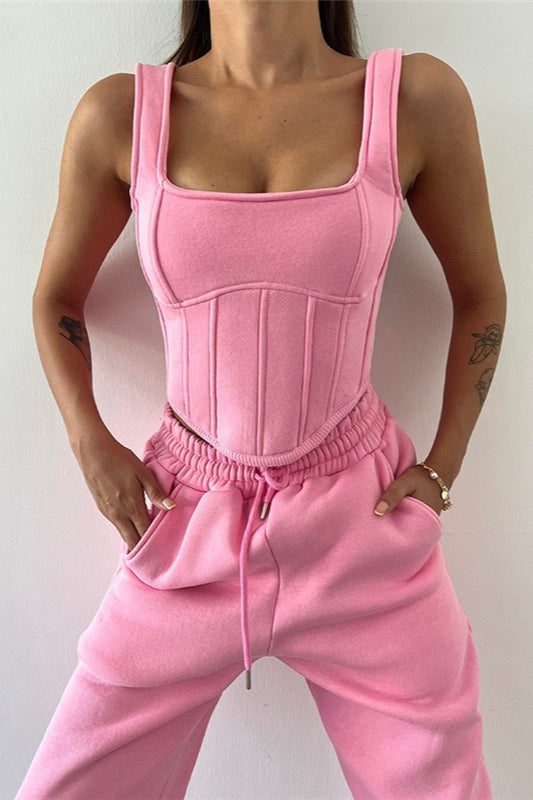 Tank Asymmetrisches Saum Dreiteiliges Set