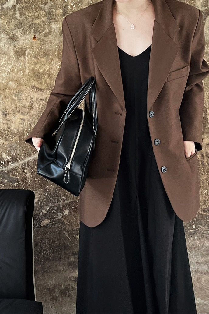 Vintage neformální sako s dlouhým rukávem