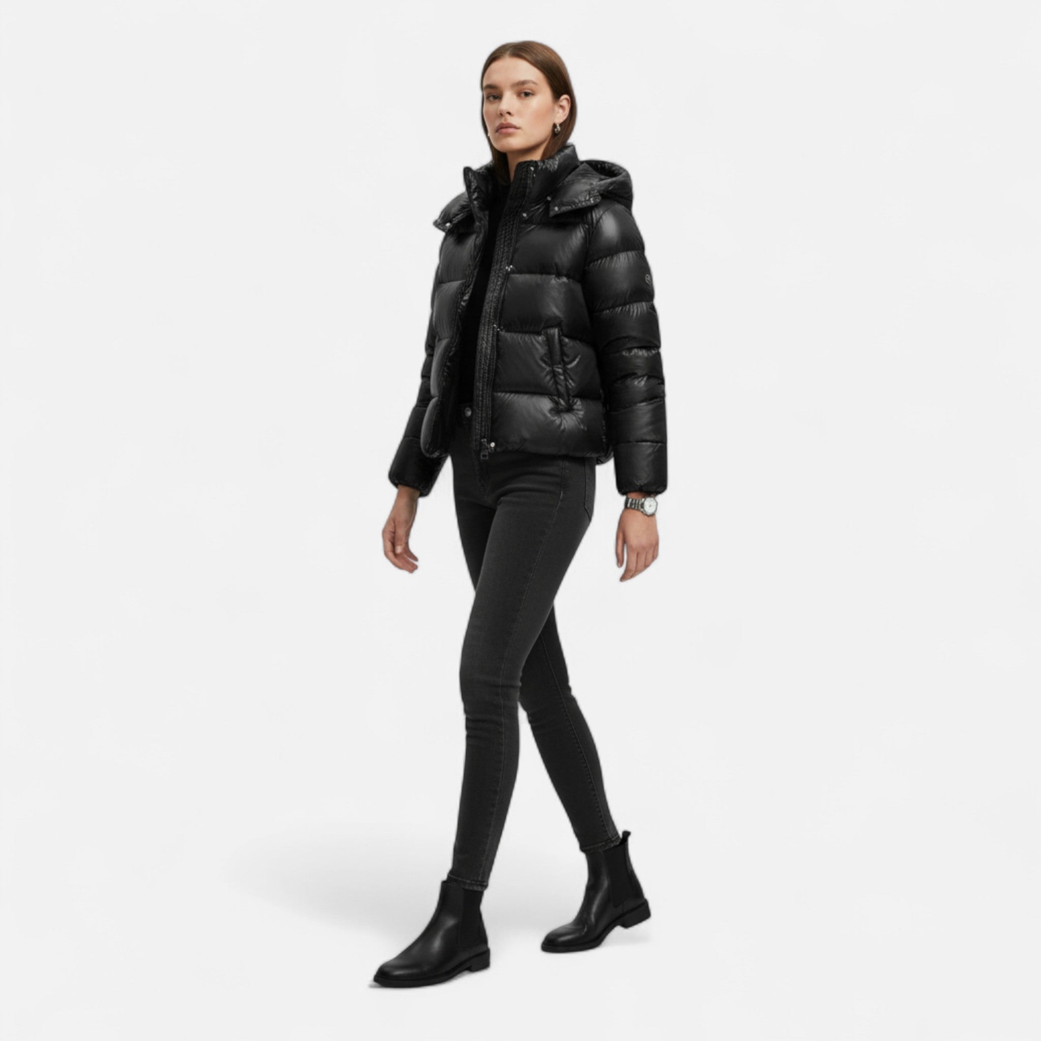 Veroux Mode Doudoune femme coupe ajustée légère et chaude