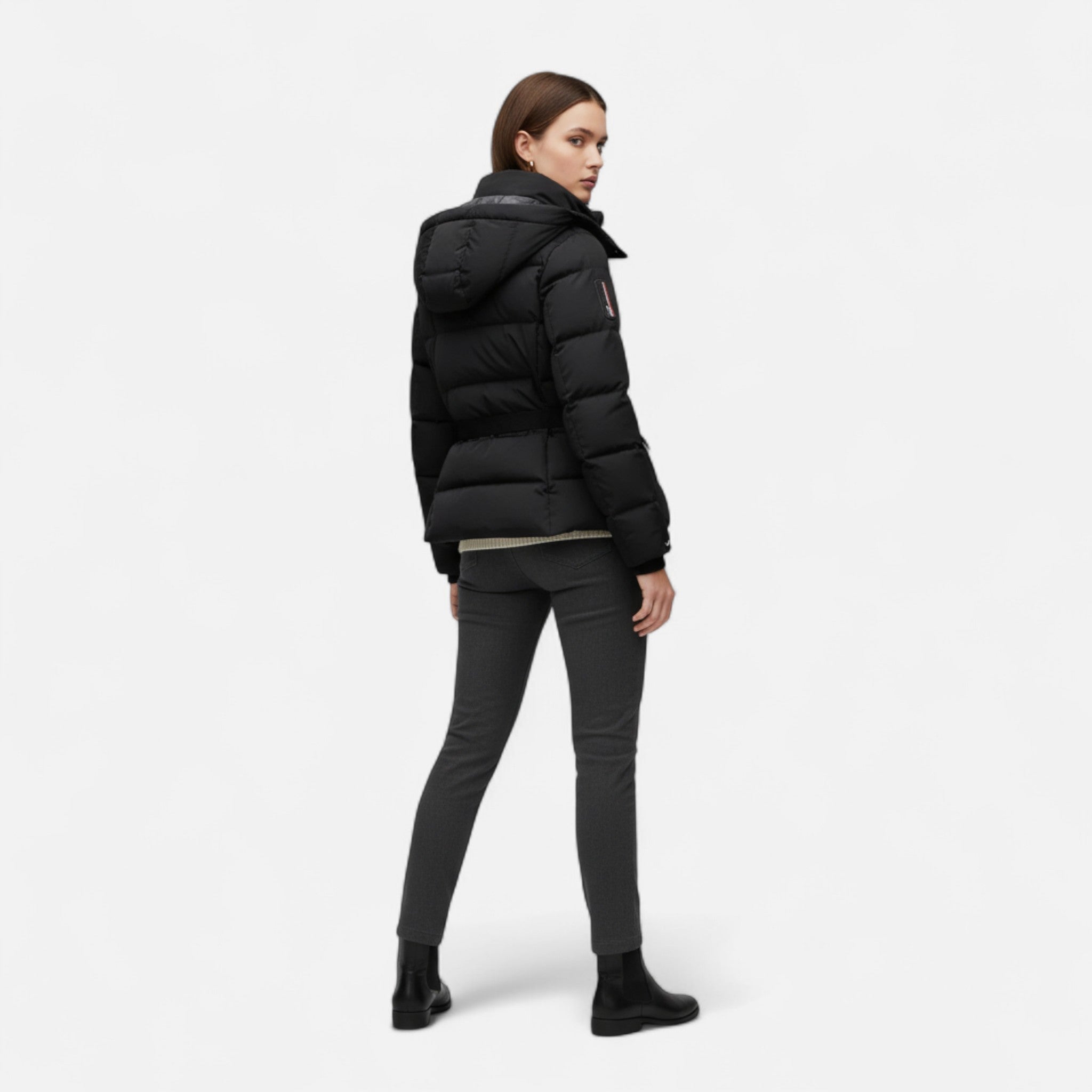 Veroux Mode Doudoune ceinturée déperlante Femme