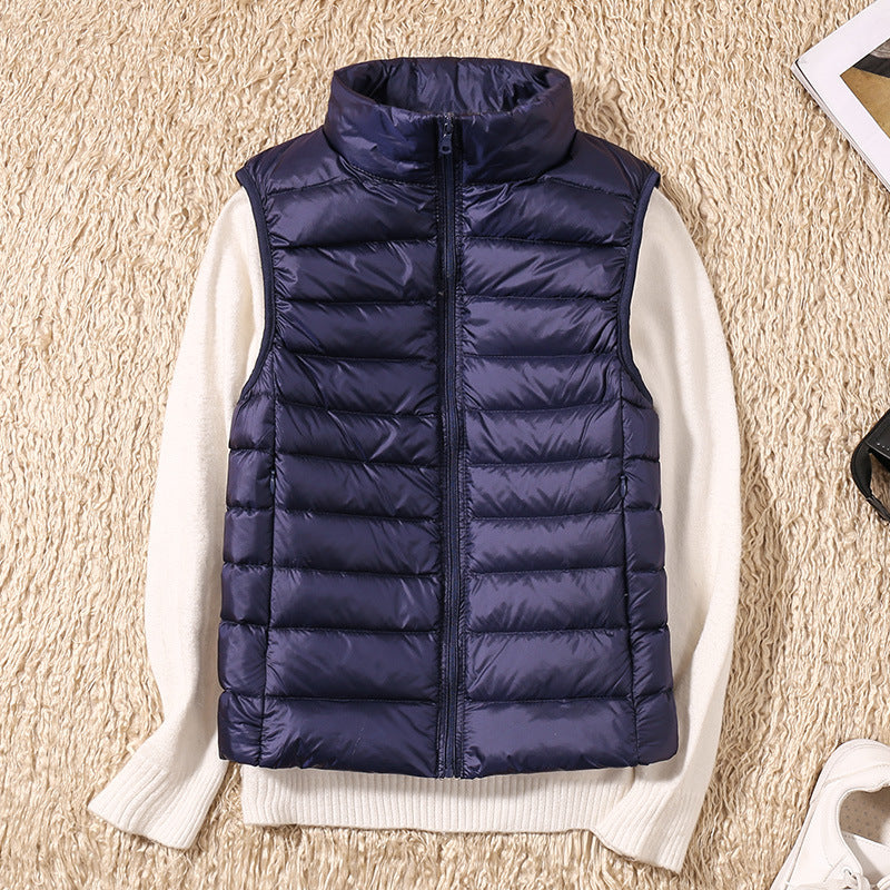 Gilet matelassé femme col montant sans manches