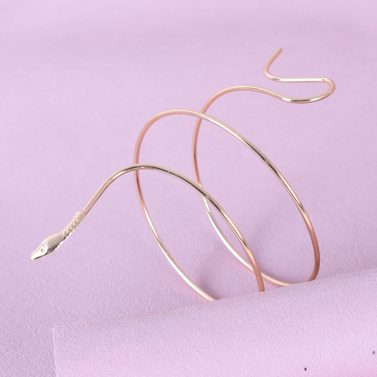 Twisted Wrap Snake Open Bracelet