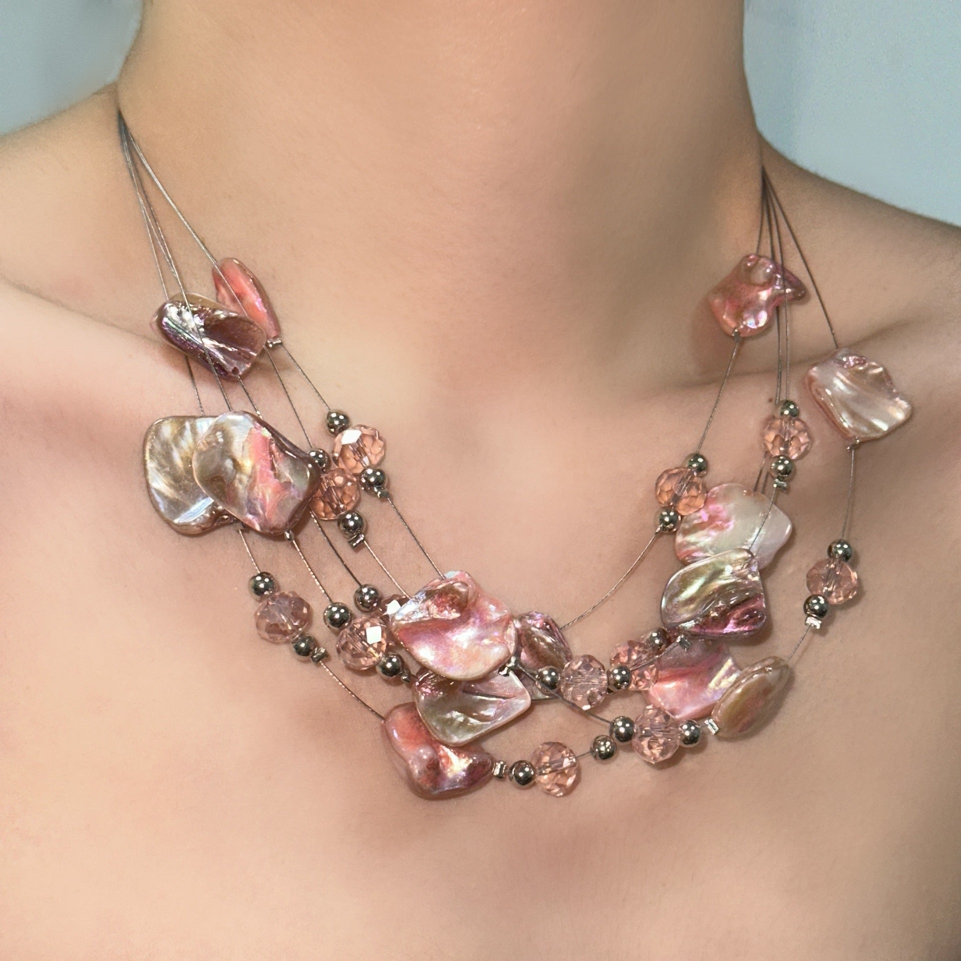 Collana Minimalista Boho Irregolare con Conchiglia