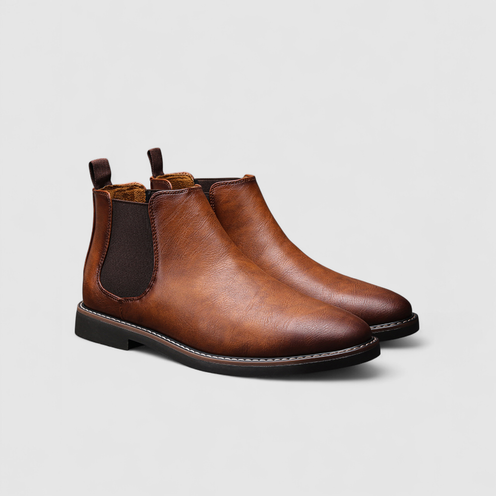Bottines Chelsea en Cuir pour Homme – Élégance Minimaliste, Style Intemporel