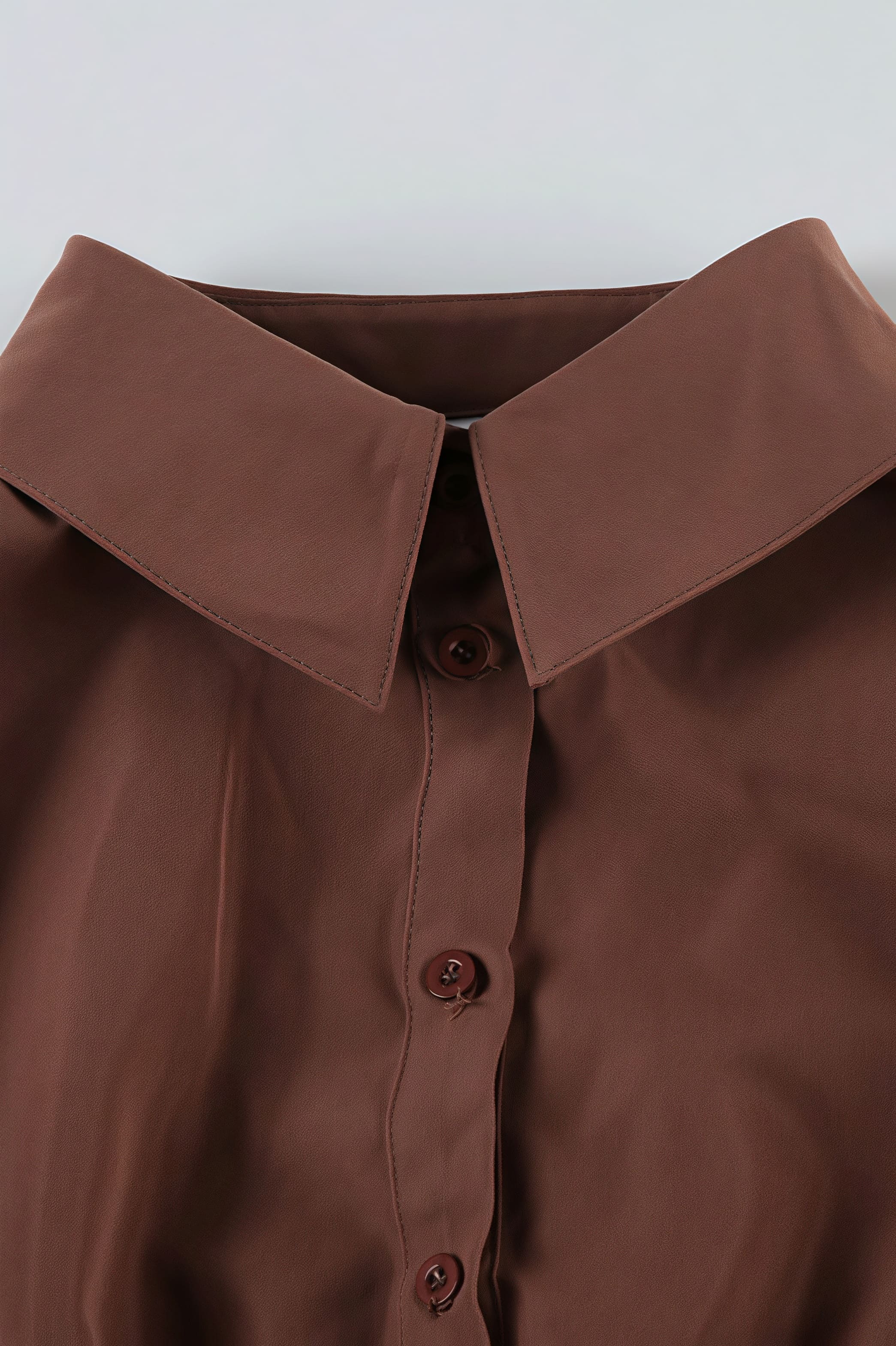 Blusa Doce e Picante com Gola e Manga Bufante