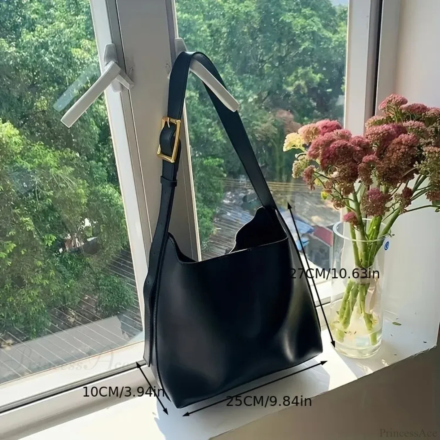 All-Match Minimalist PU Leather Shoulder Bag