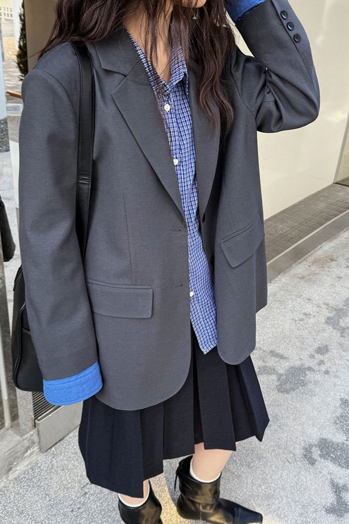 Elegantní neformální sako s barevnými bloky