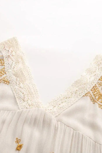 Vestido bohemio midi floral de manga larga