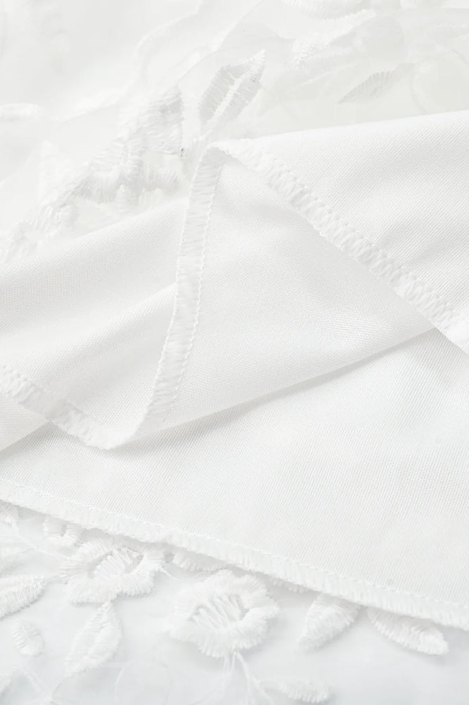 Spitzen-Netz Rückenfreies Boho-Kleid