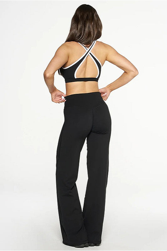 Farbblock Freizeit Schlank Dreiteiliges Set