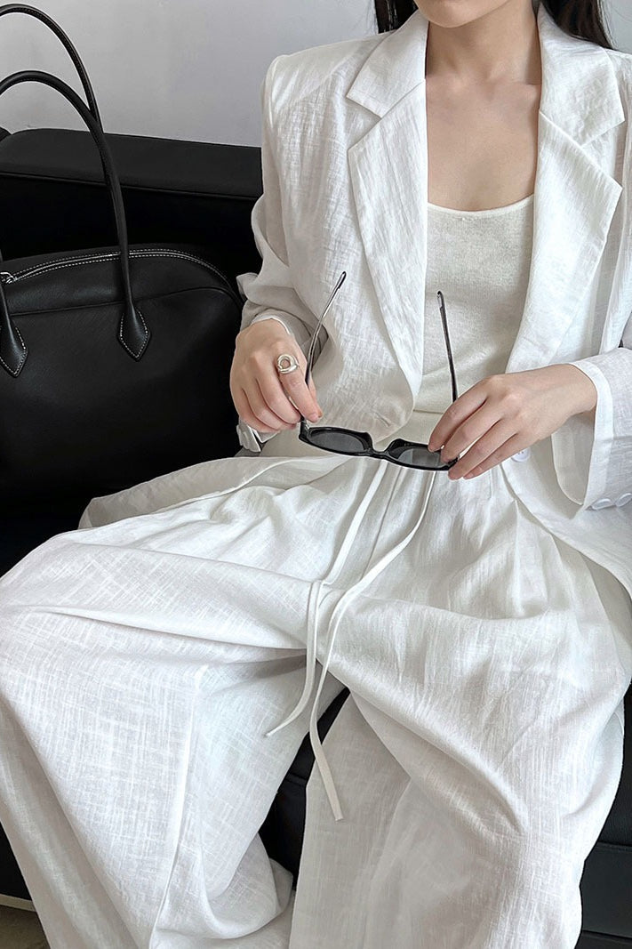 Blazer ligero con apariencia de lino