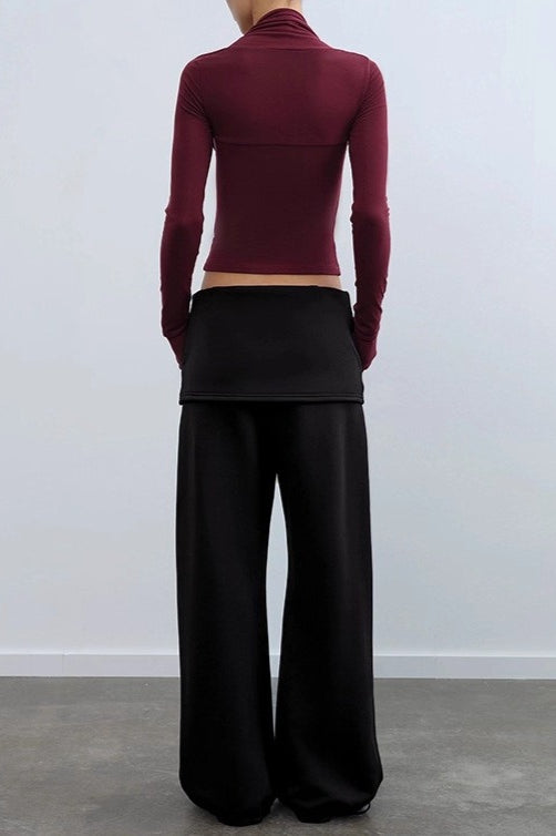 Abnehmbares Umhang-Strickoberteil