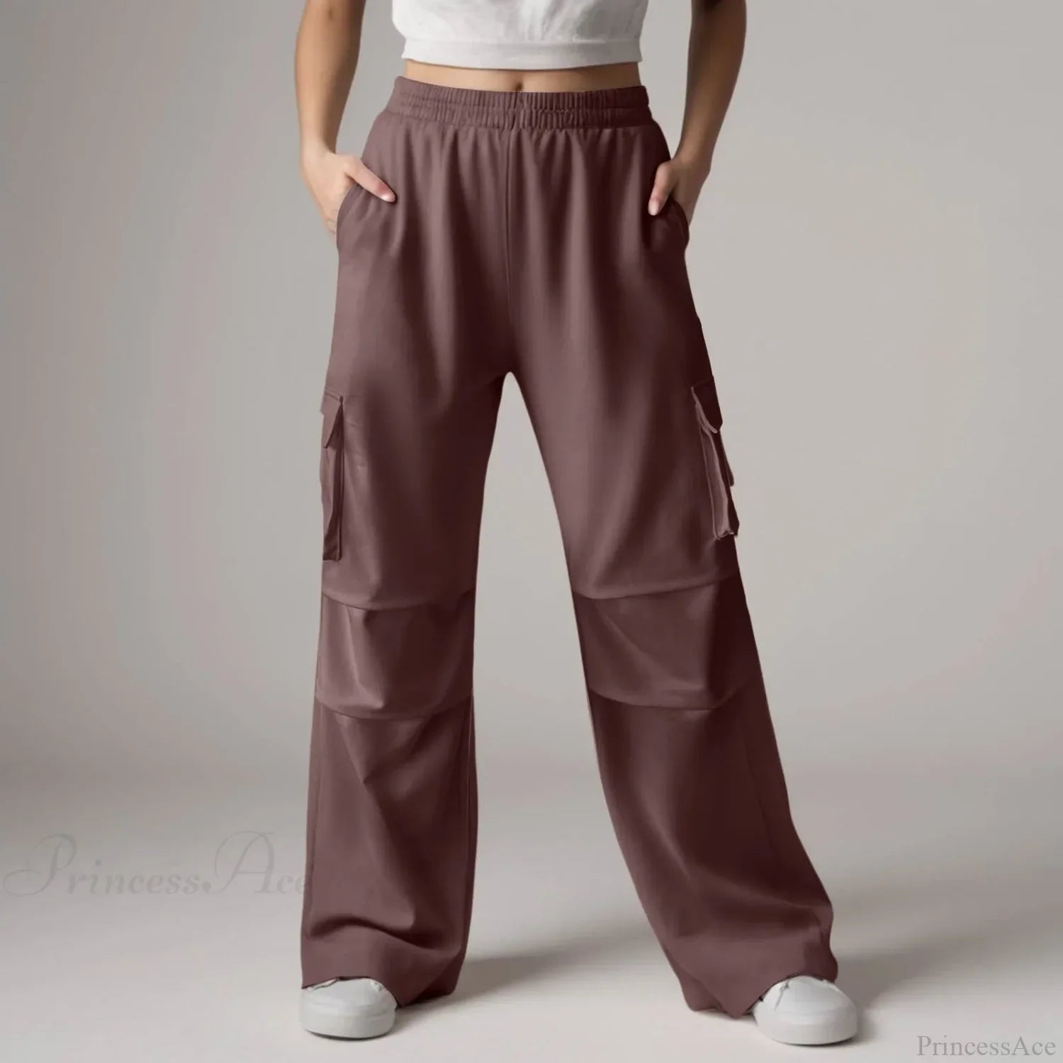 Baggy Cargo Sweatpants with Pockets Pants