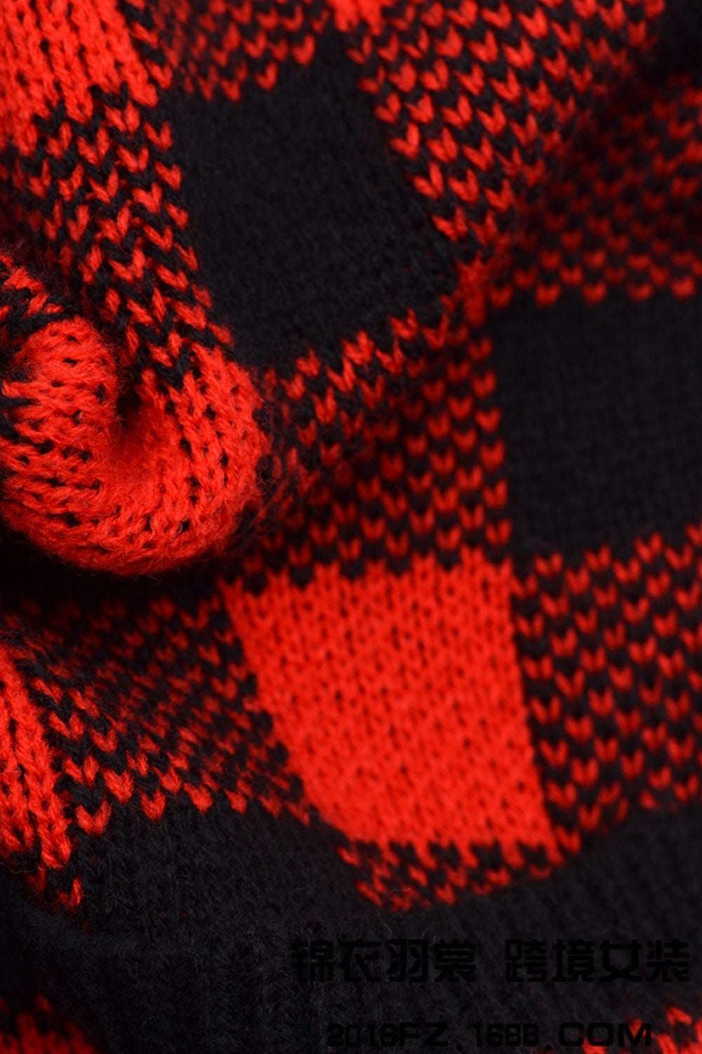 Fitted Tartan Button Cardigan