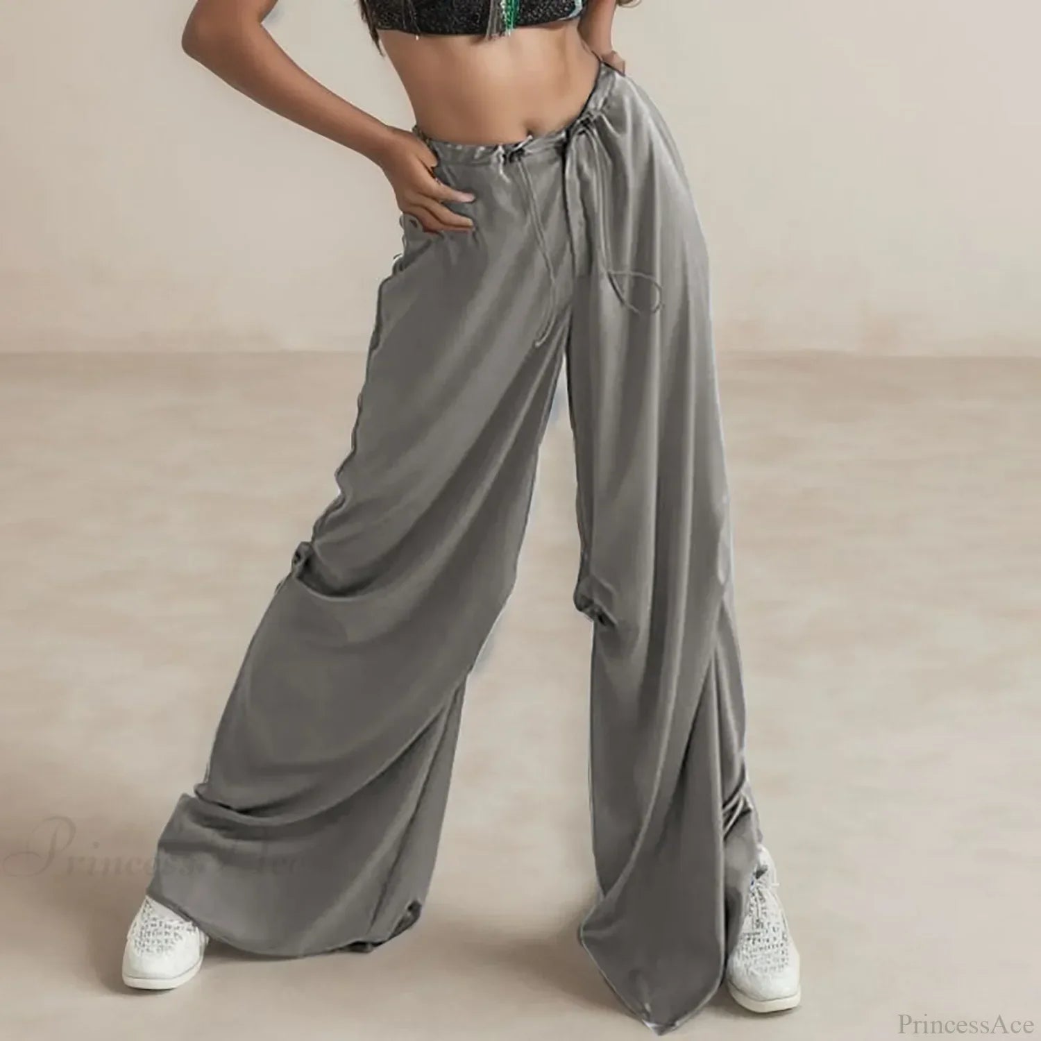 Breathable Chiffon Culotte Wide Pants