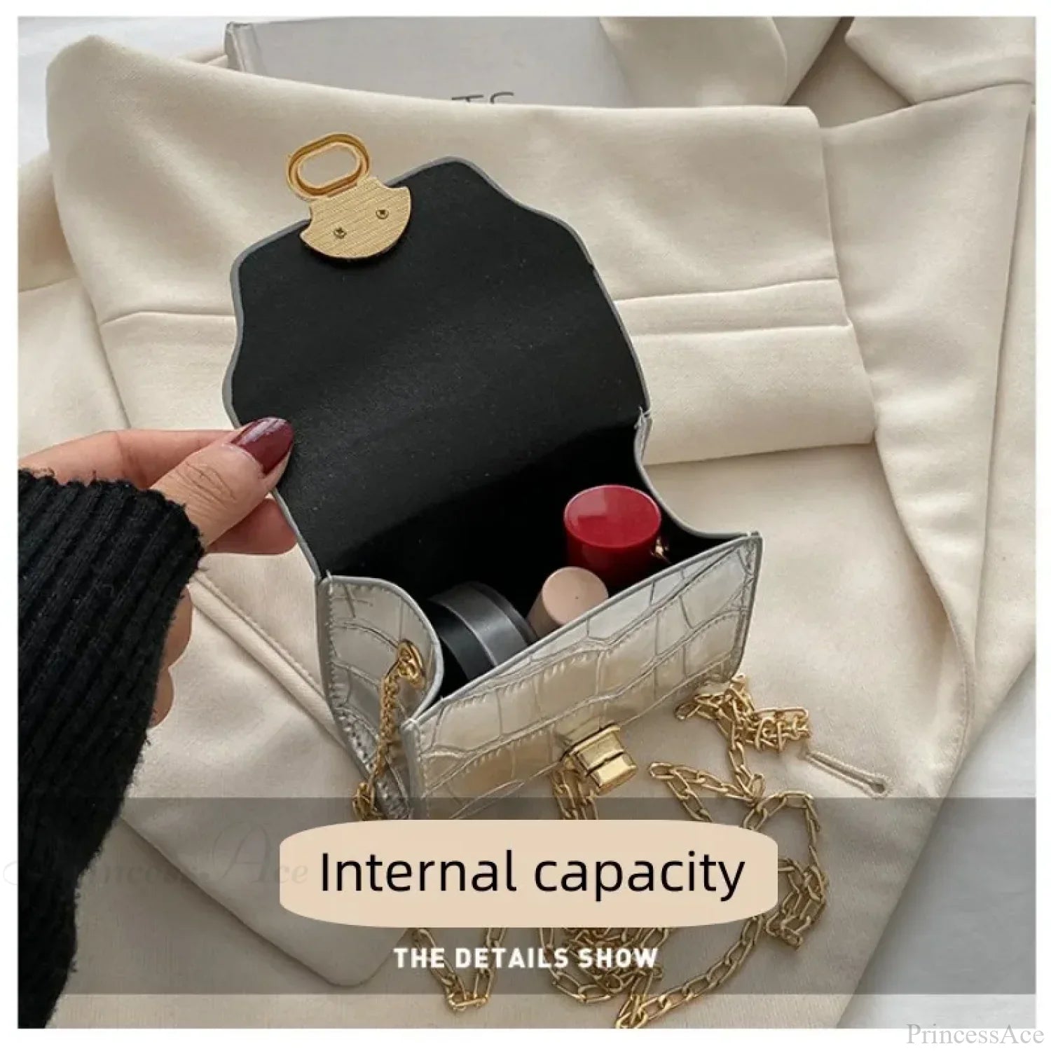 Bright Leather Mini Crossbody Bag