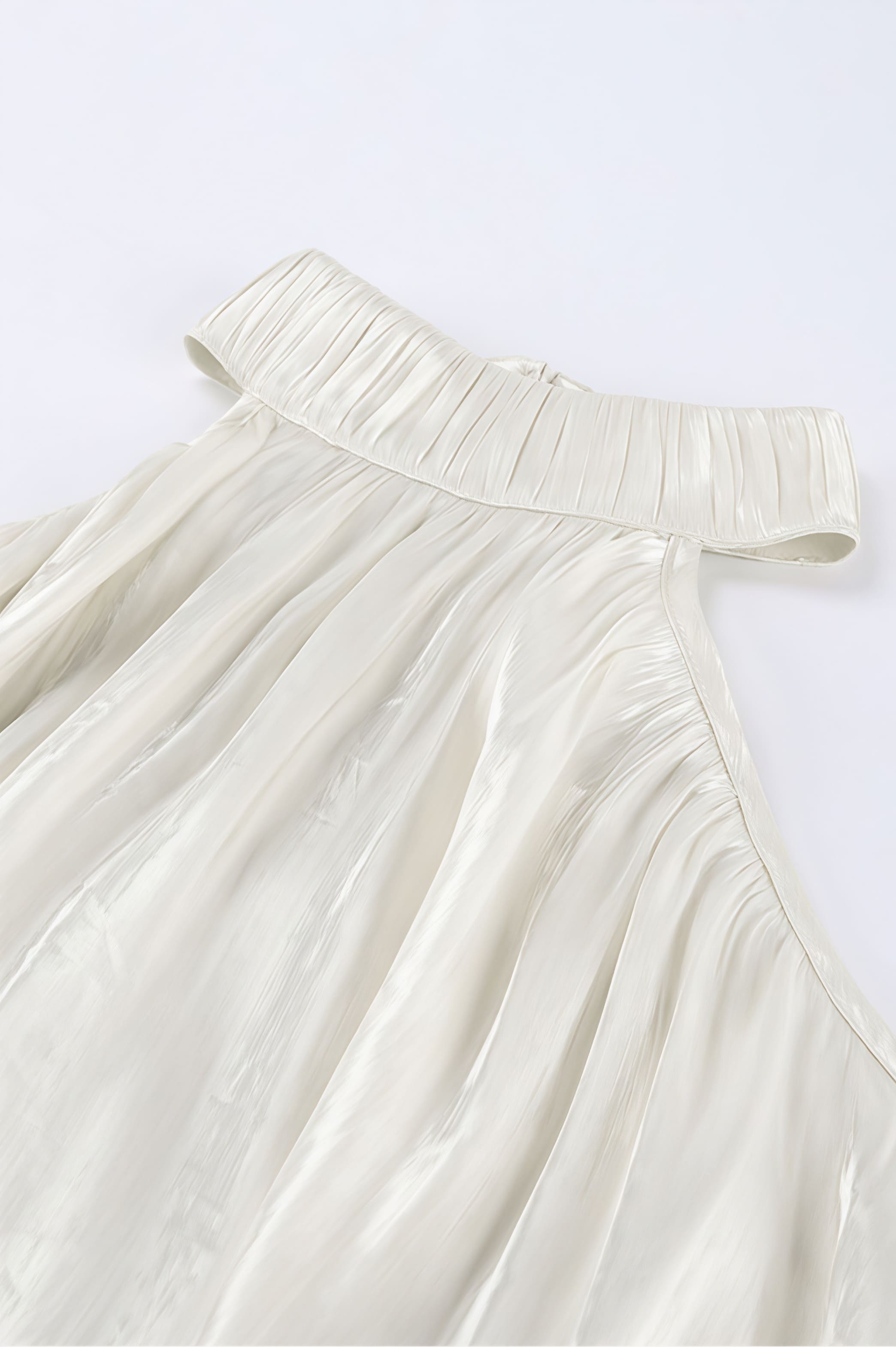 Einzigartiges Design Schulterfreie Bluse mit langen Ärmeln