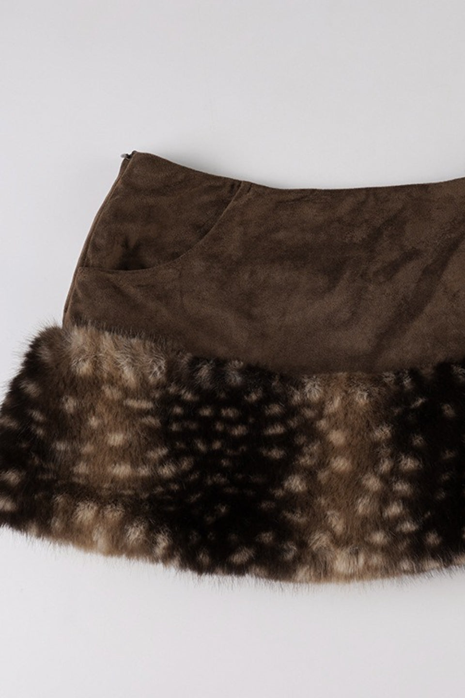 Fleece-Patchwork-Bauchtop-Zweiteiler-Set