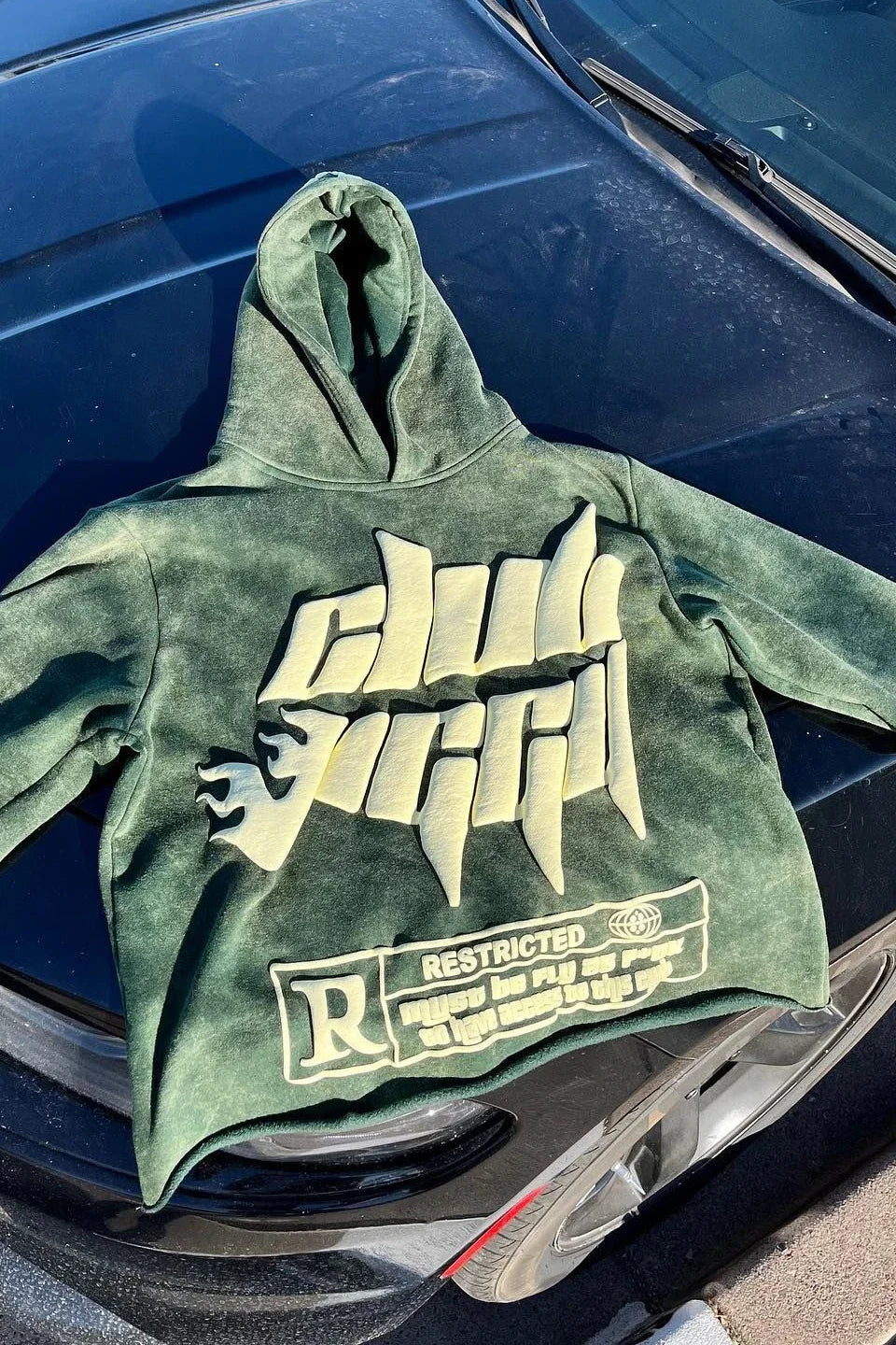 Graphic Print Oversized Hoodie