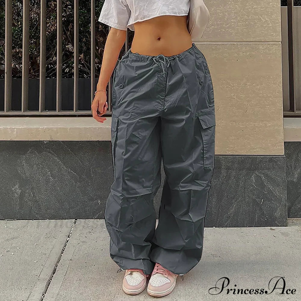 Cargo Pants Straight Wide Leg Loose Casual Trousers