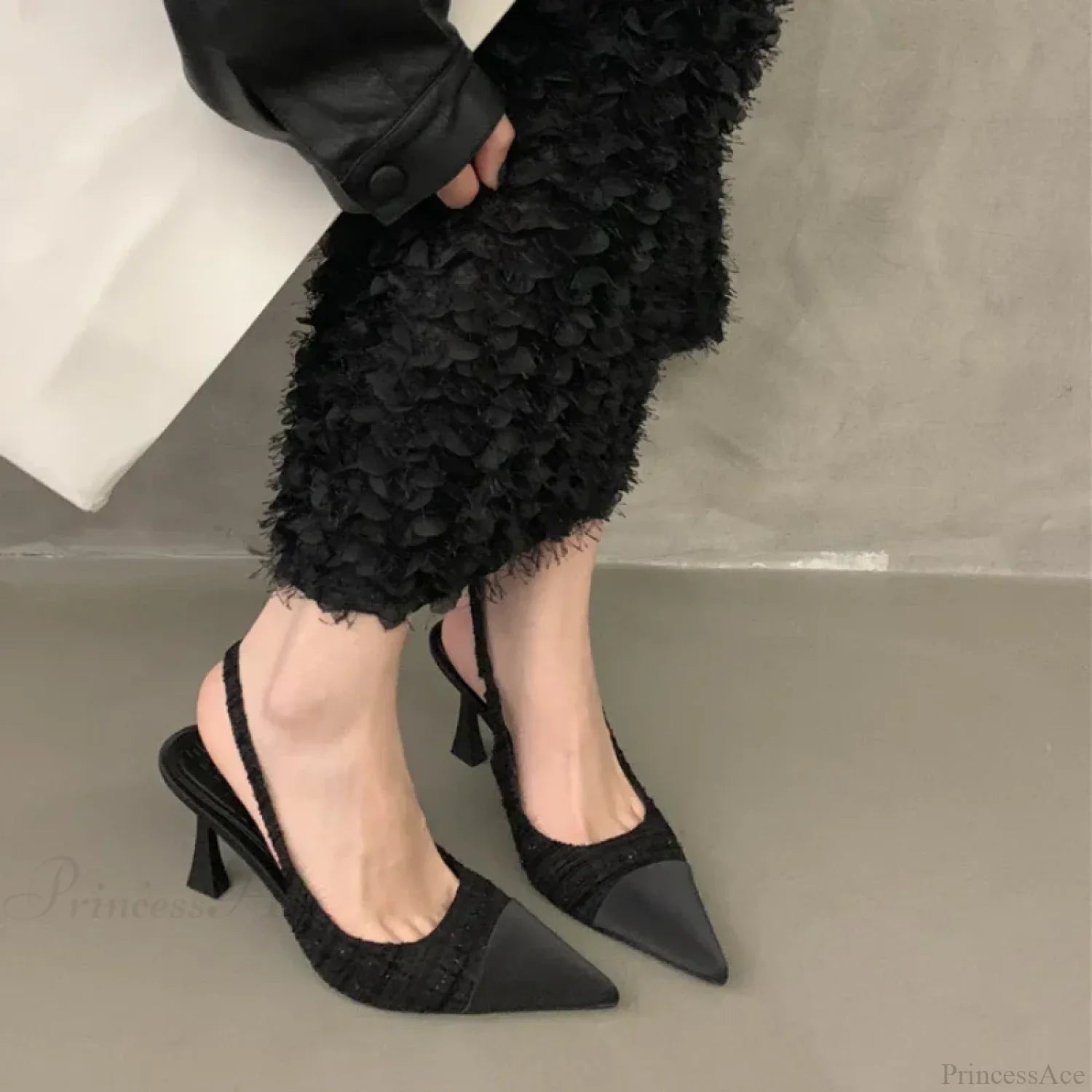 Casual Fashion Shallow Pointed Solid Color Sexy Elegant Comfortable Low Heel Pump