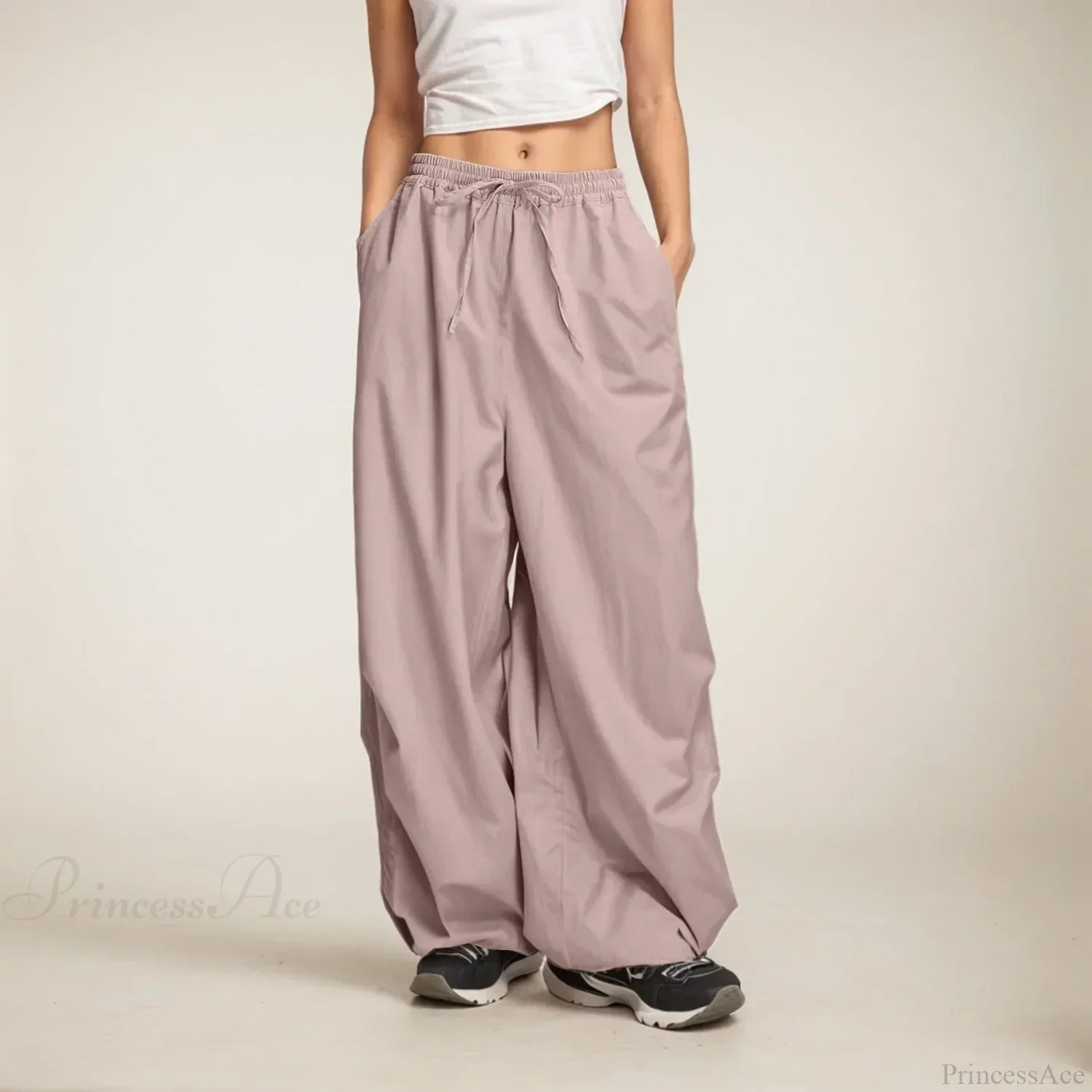 Casual Wide Leg Sweatpants with Pockets