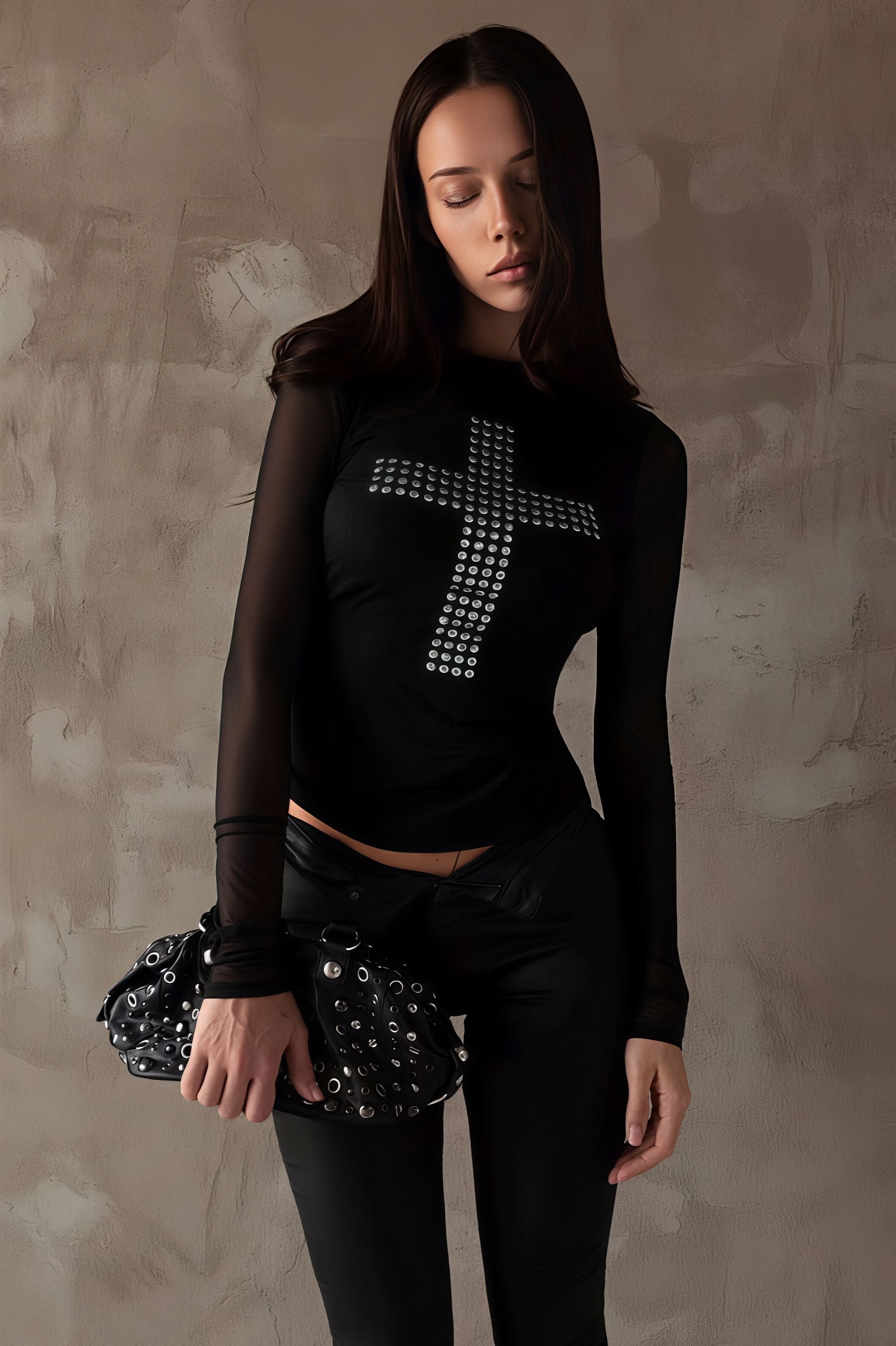 Trendy Print Sexy Slim Crew Neck Blouse