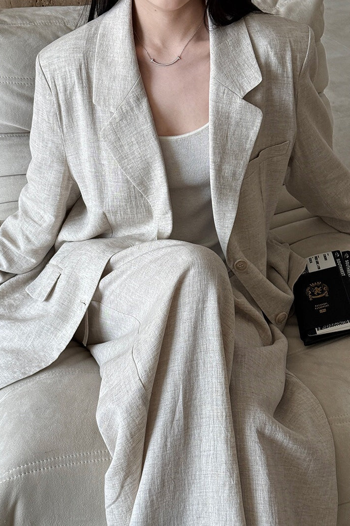 Neformální sako z tencelu a lnu