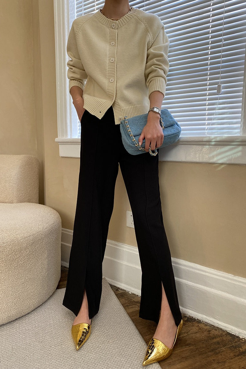 Cárdigan raglán con botones de jade