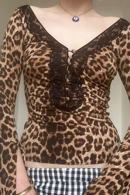 Bluse mit Ausschnitt, rückenfrei und V-förmigem Kragen