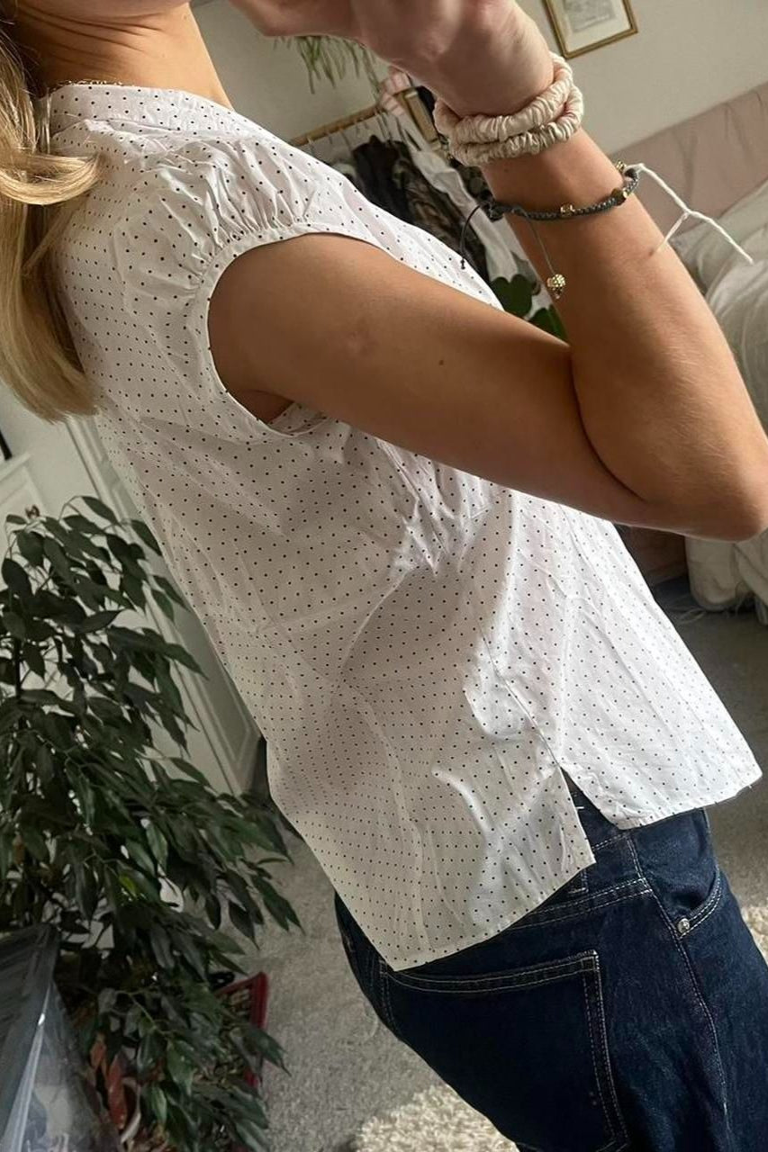 Blusa Versátil Xadrez Vermelho e Branco