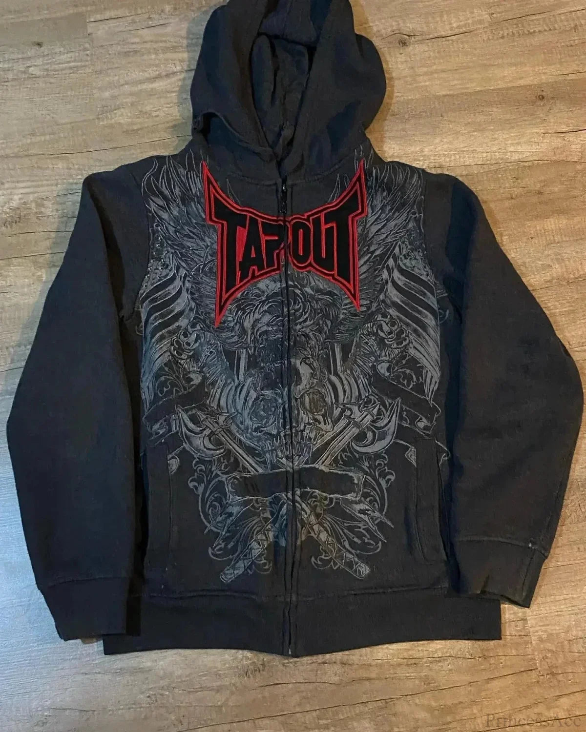 Dark Skull Design Zip Hoodie