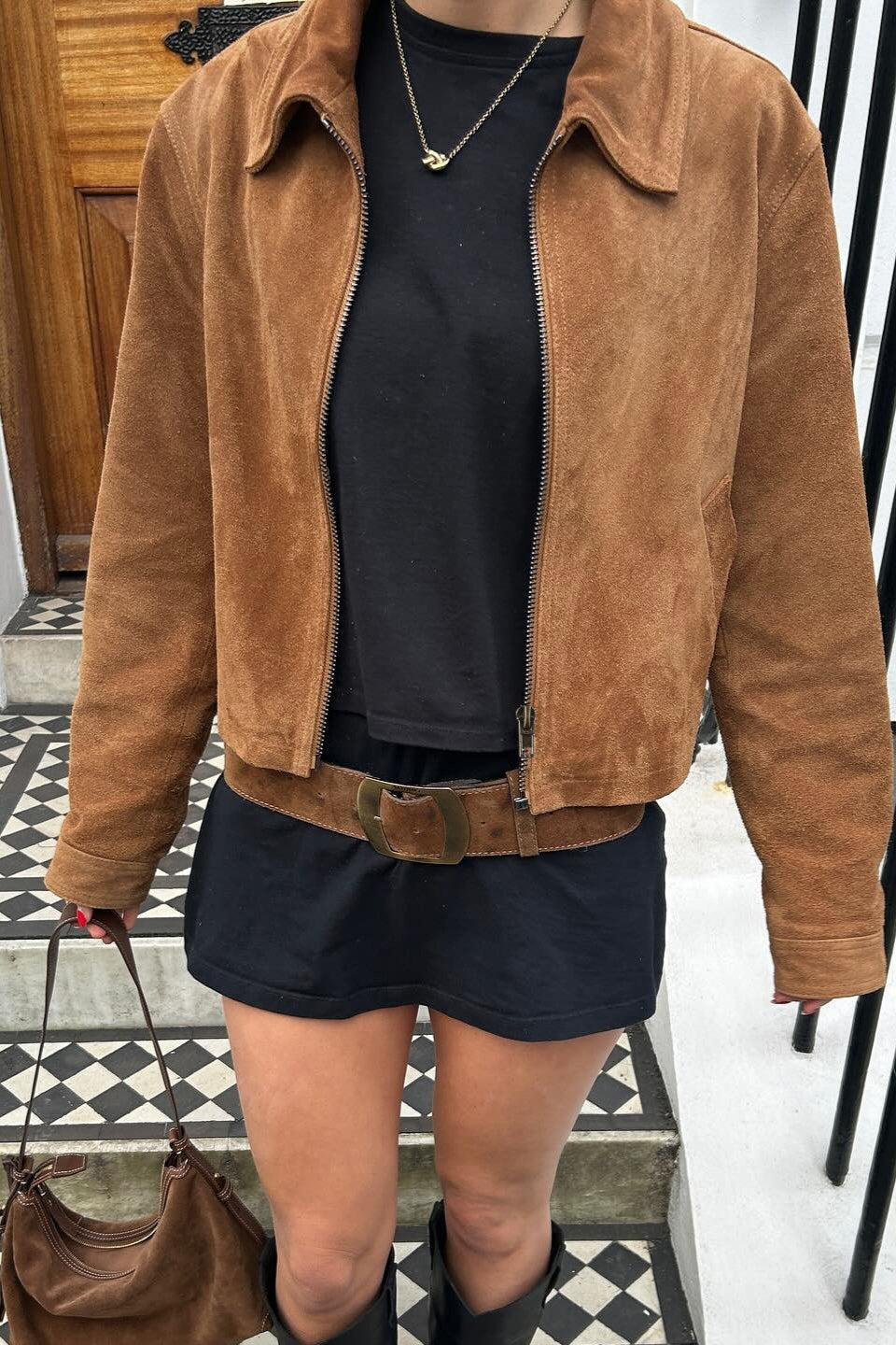 Short Lapel Collar Vintage Jacket