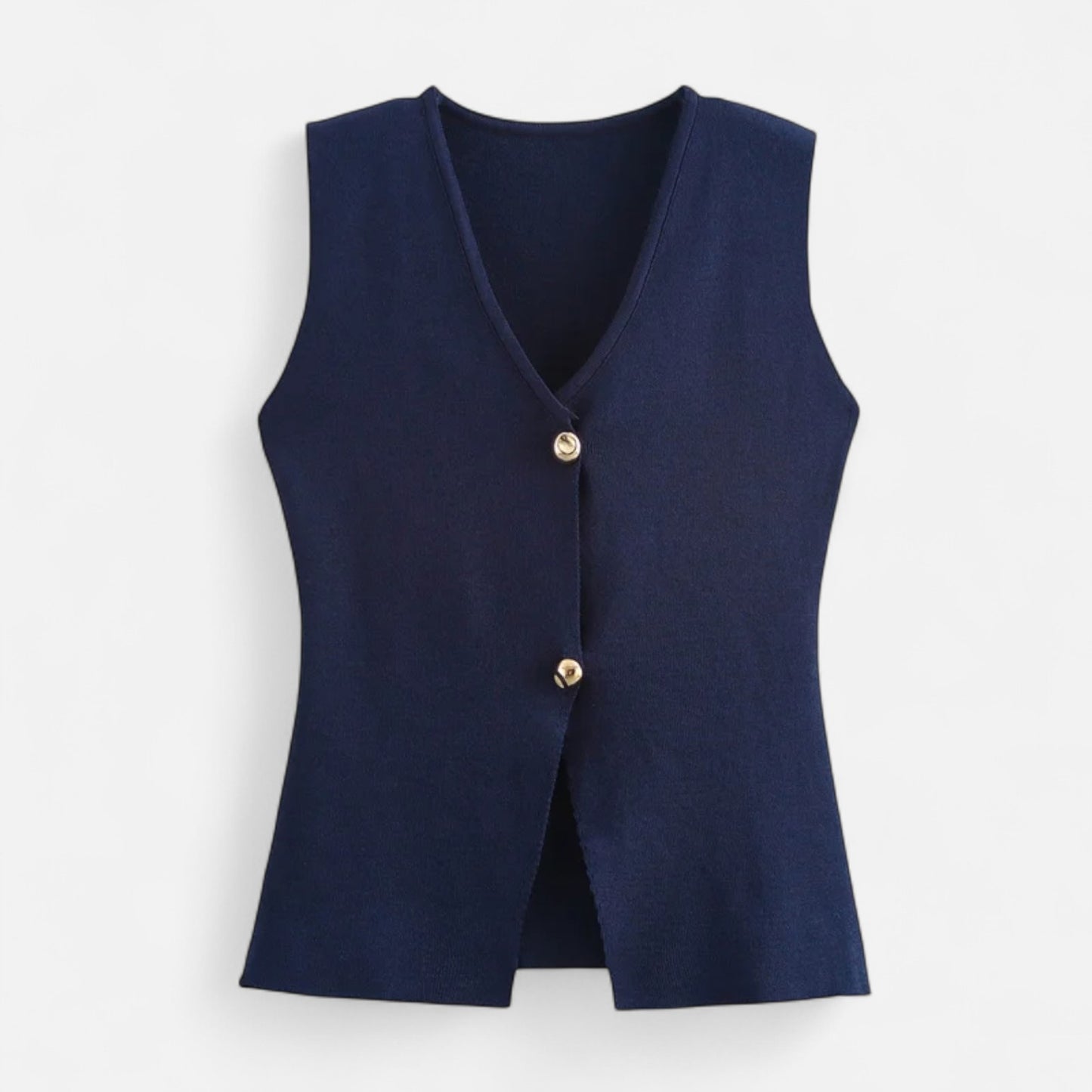 Viventi | Top Sans Manches Court en Maille pour Femme – Silhouette Moderne, Élégance Décontractée
