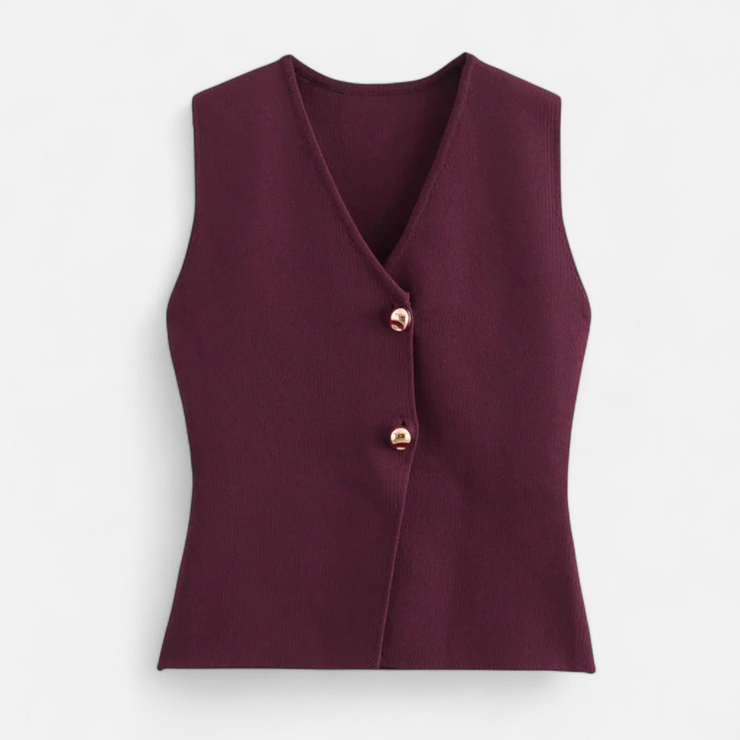 Viventi | Top Sans Manches Court en Maille pour Femme – Silhouette Moderne, Élégance Décontractée