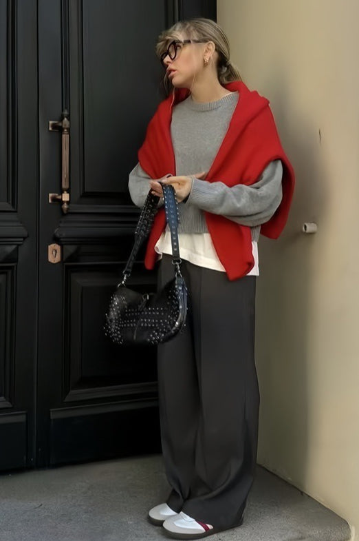 Lockerer Grundstrickpullover