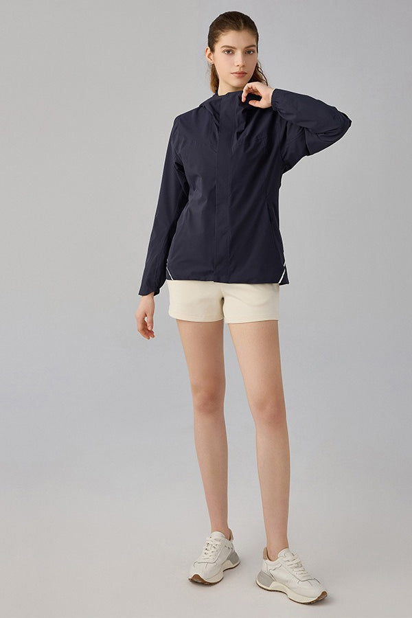 Veste à capuche doublée en polaire coupe-vent