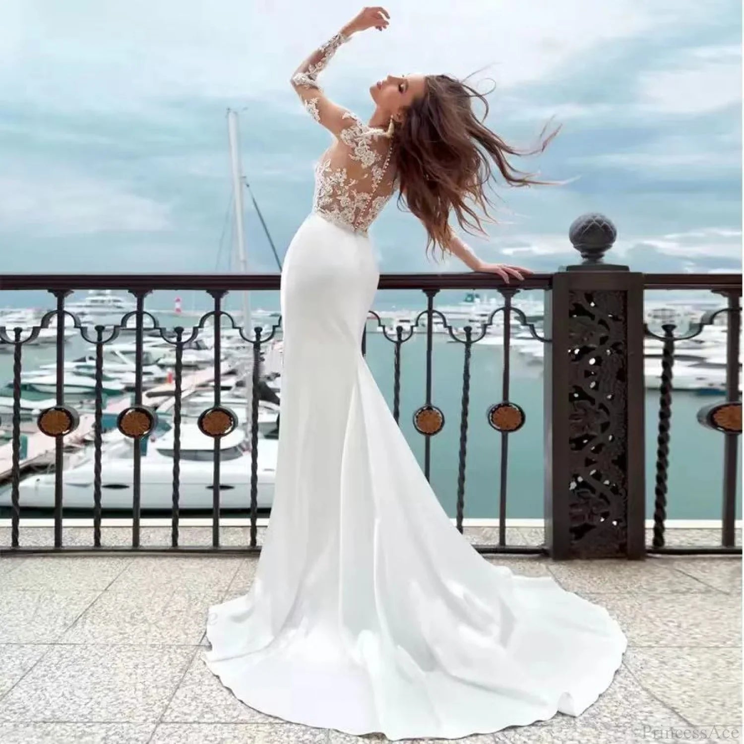 Elegantes trägerloses Abendkleid Hochzeitskleid