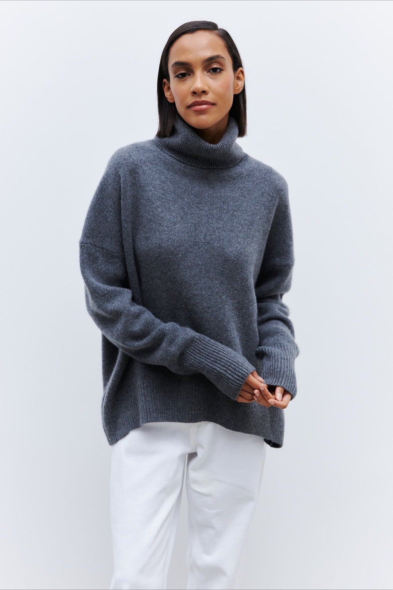 Anti-Pilling Loose Turtleneck Sweater