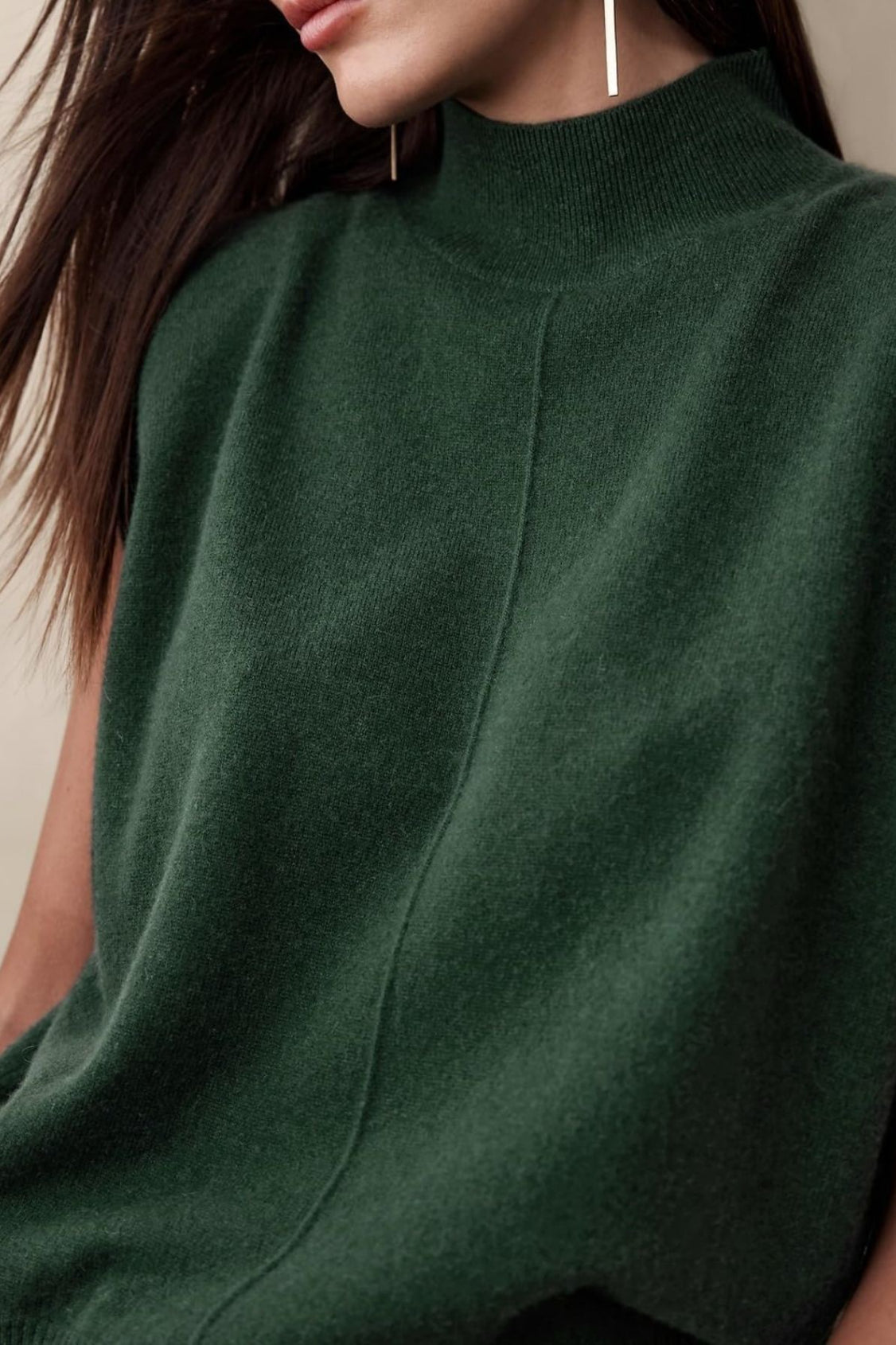 Solides Rundhals-Strickoberteil