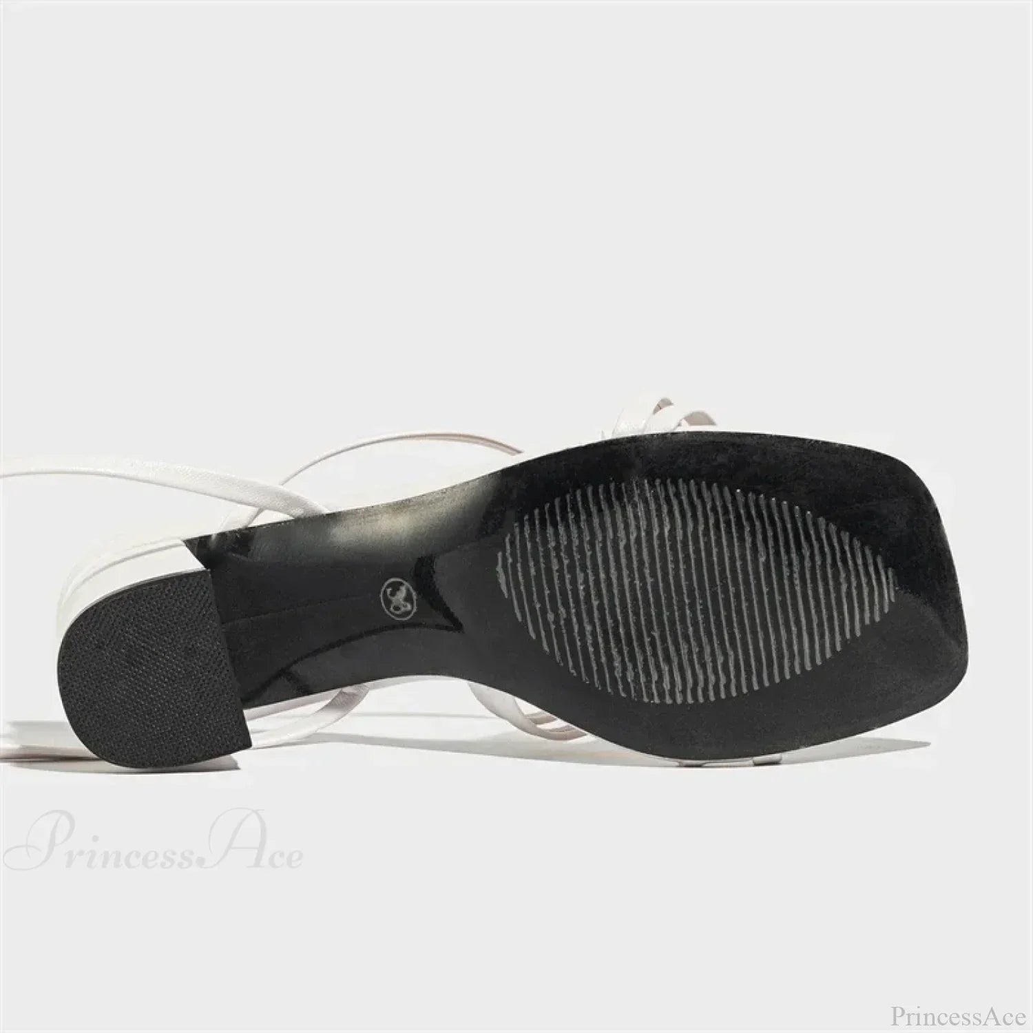 Fashion Narrow Band Ankle Cross-Strap Square Toe Banquet Party Low Heel Pump