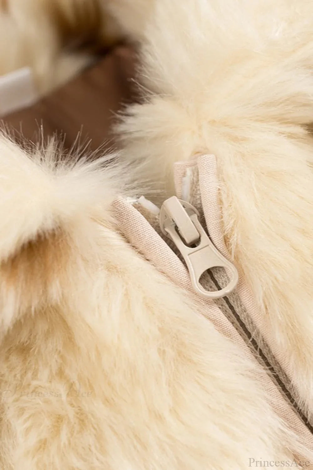 Kunstpelz Mantel mit Leopardenmuster, flauschig und warm