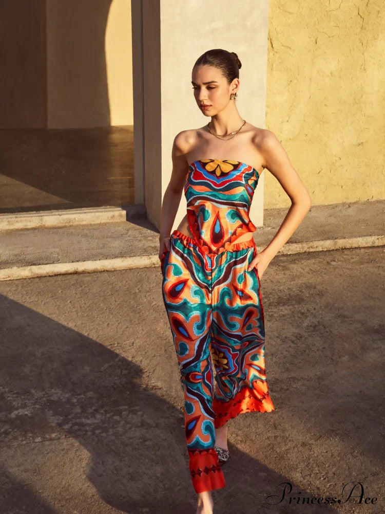 Flaming Passions Graceful Back Tie Top