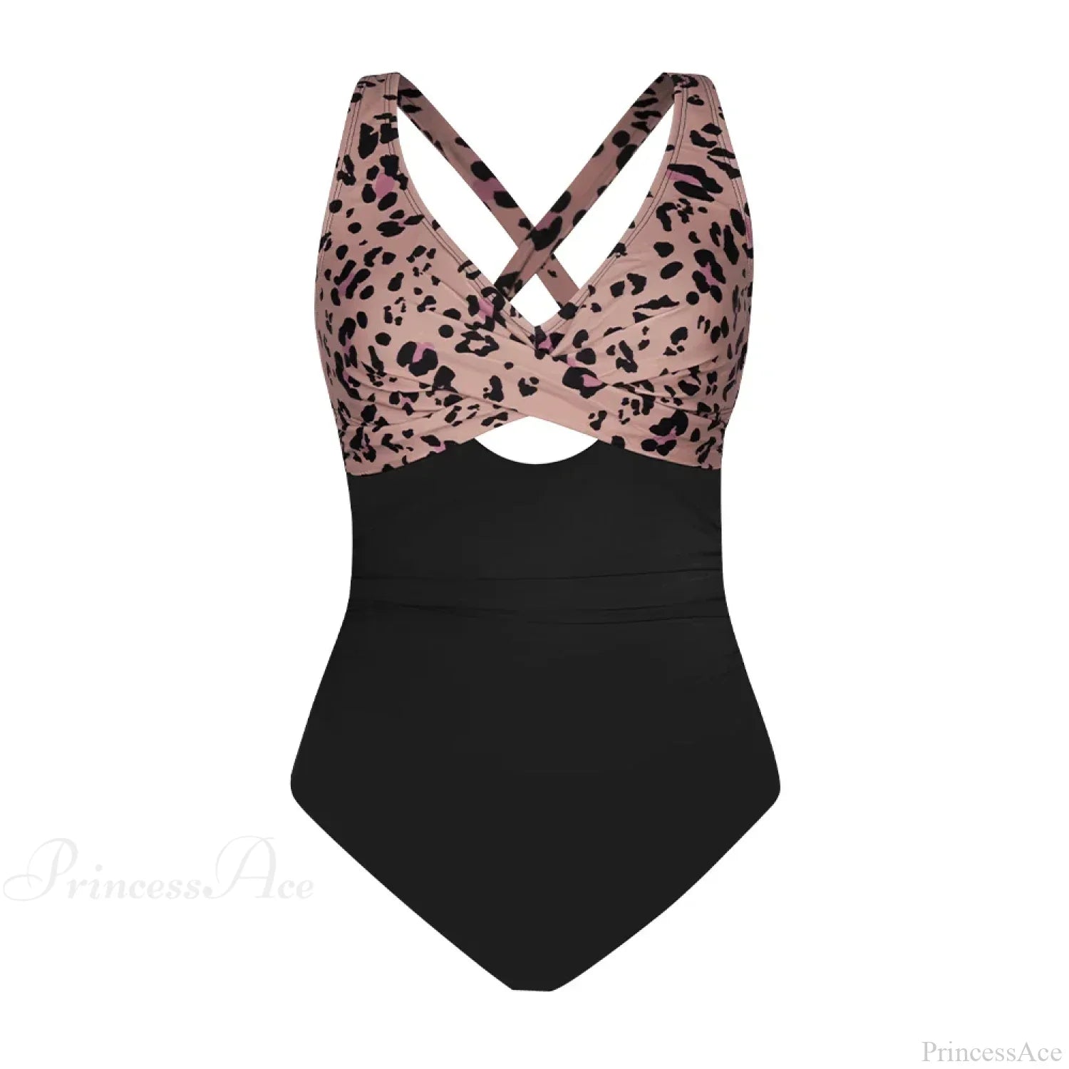Floral Cut Out Back Tie One Piece Set