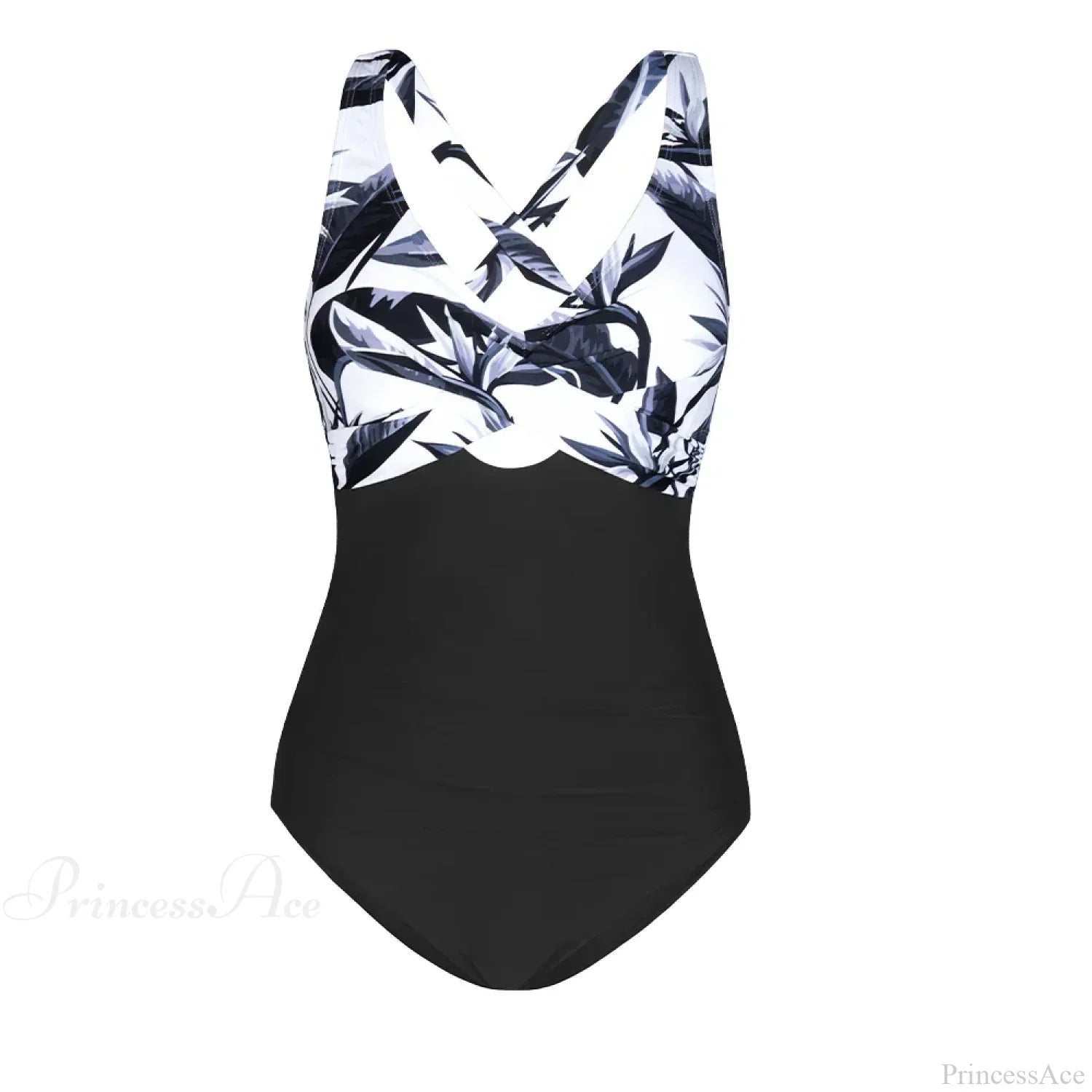 Floral Cut Out Back Tie One Piece Set