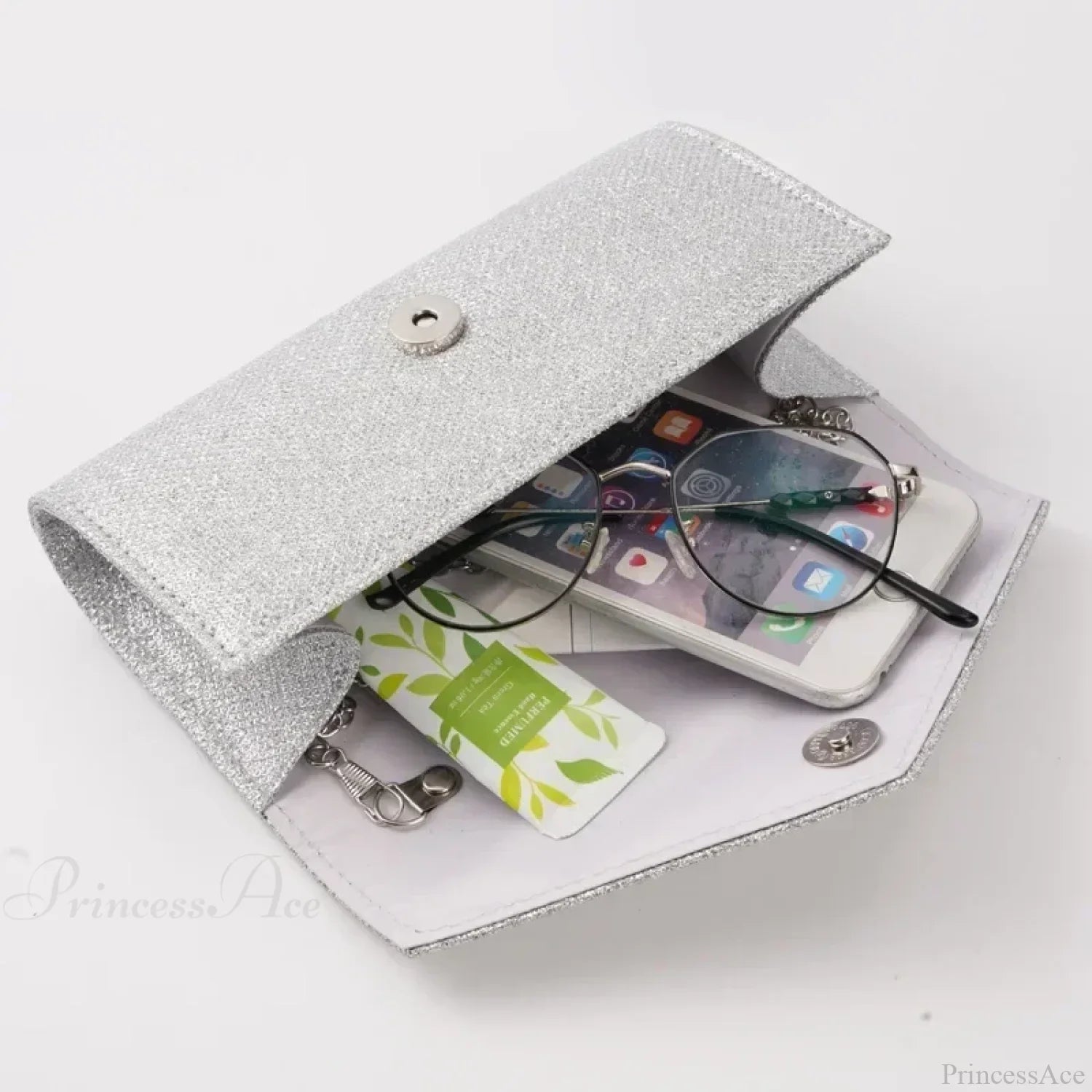 Glitter Envelope Evening Clutch Women's Day Wedding Party Crossbody Bag