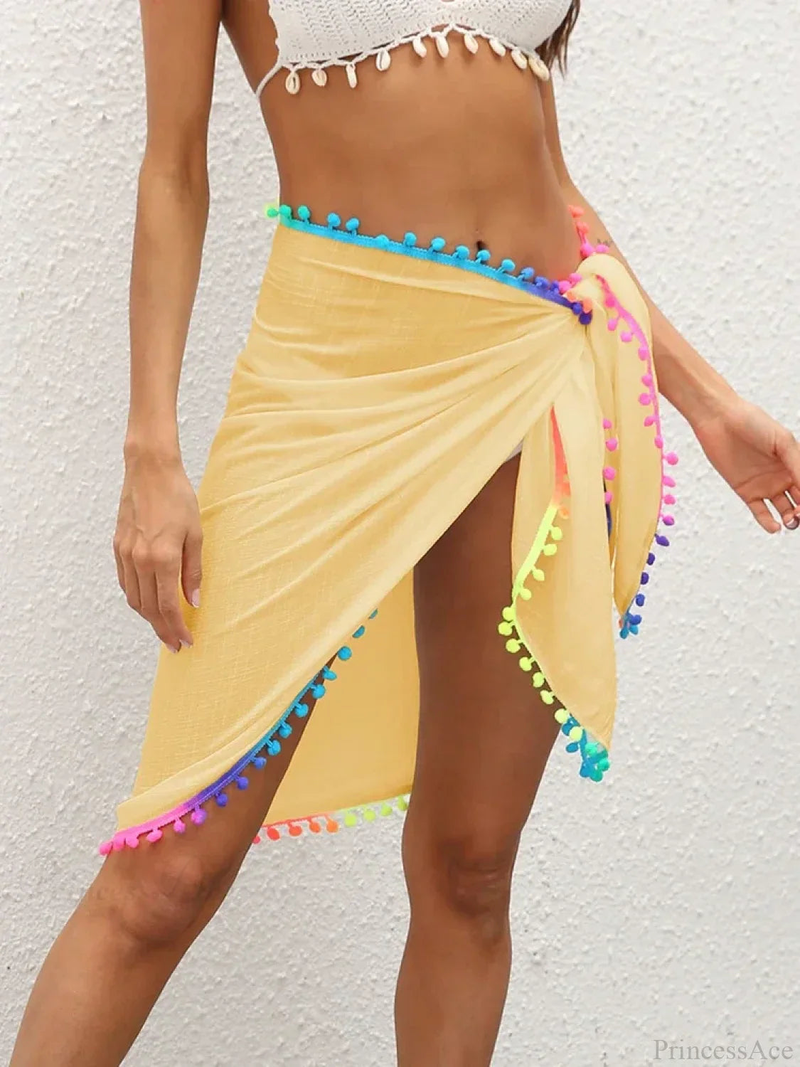 Gradient Tassel Beach Shawl Wrap Cover Up
