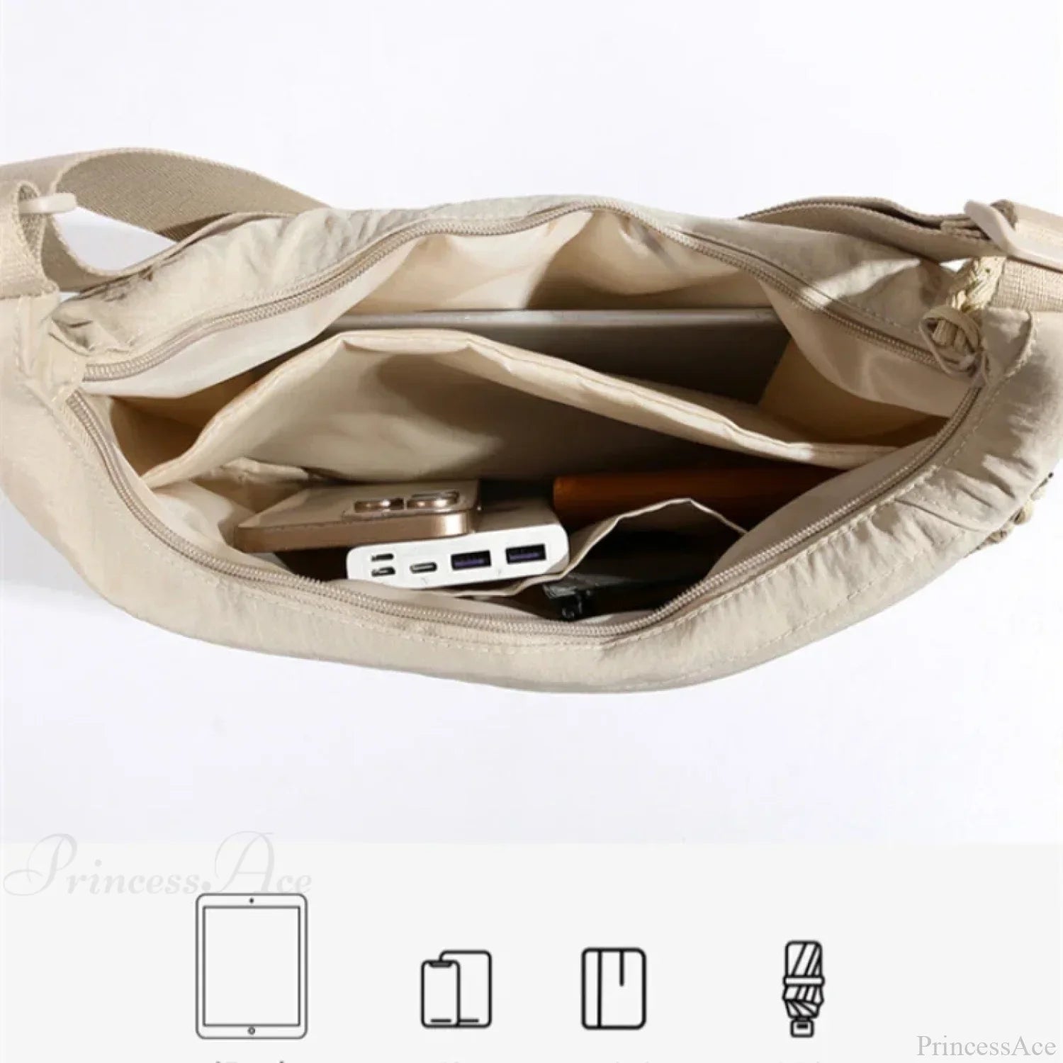 High Capacity Nylon Crossbody Messenger