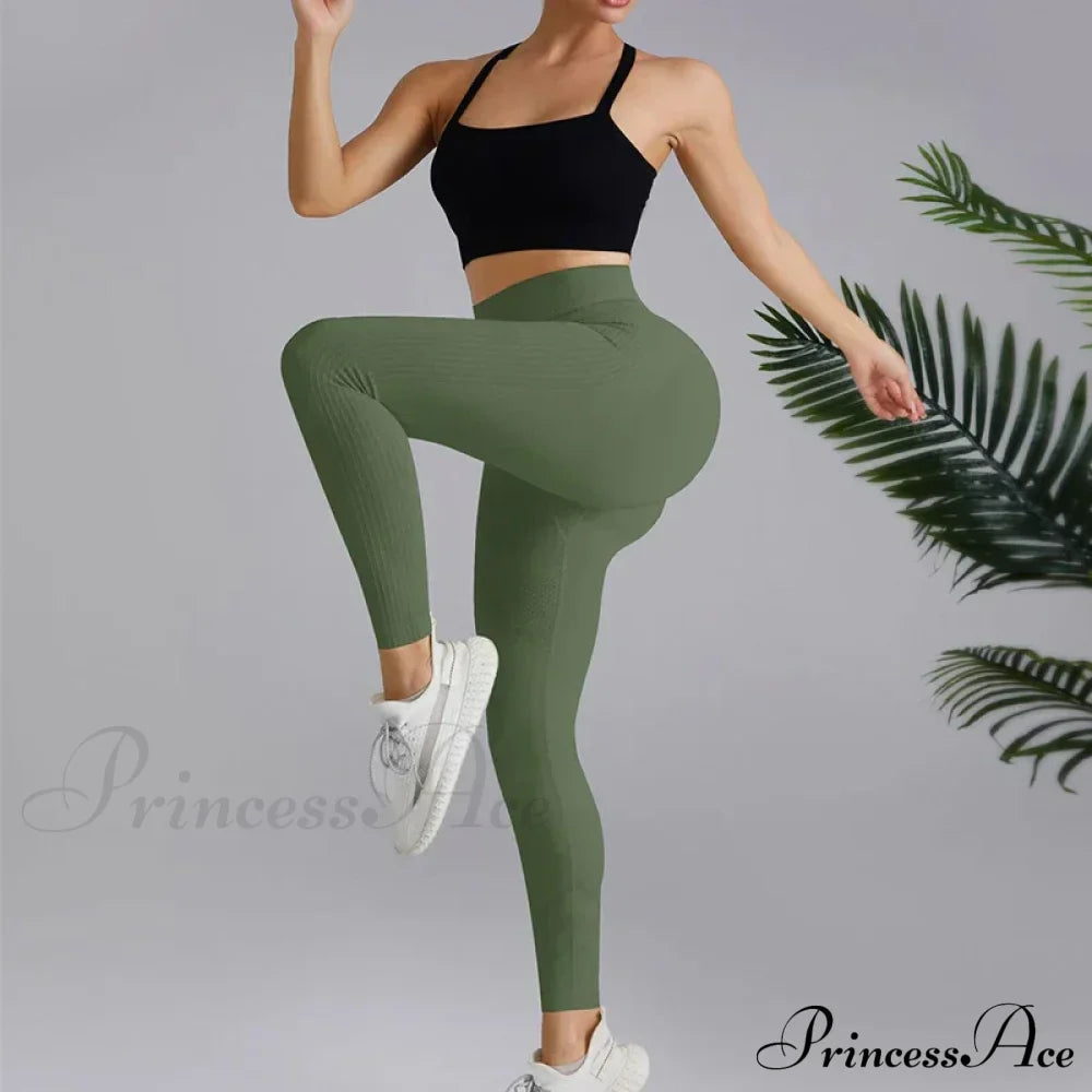 High Elastic Knitting Gym Workout Legging